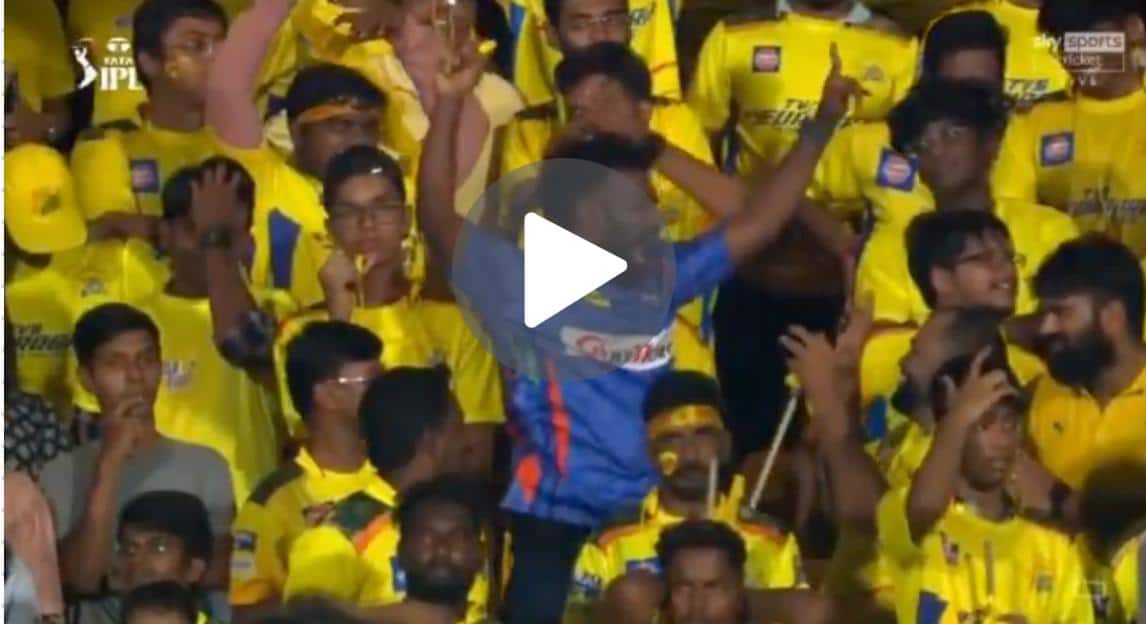 [Watch] LSG Fan Celebrates Win Vs CSK Amid Sea Of Yellow; Video Goes Viral